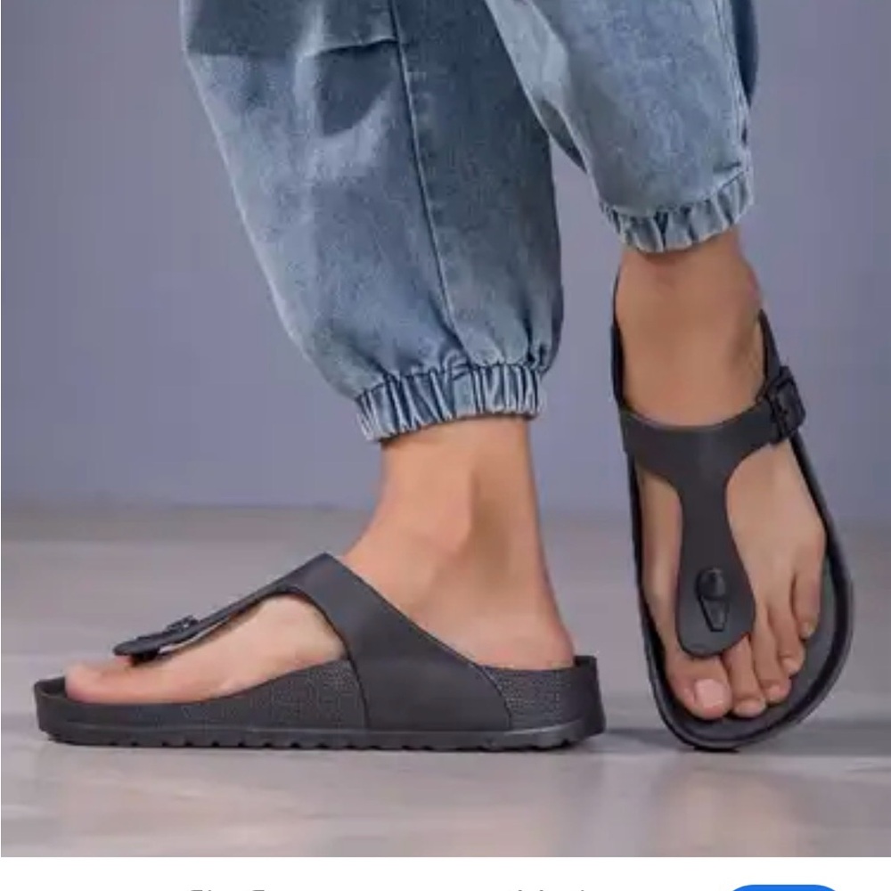 Birkenstock Women’s Charcoal Slide Sandals